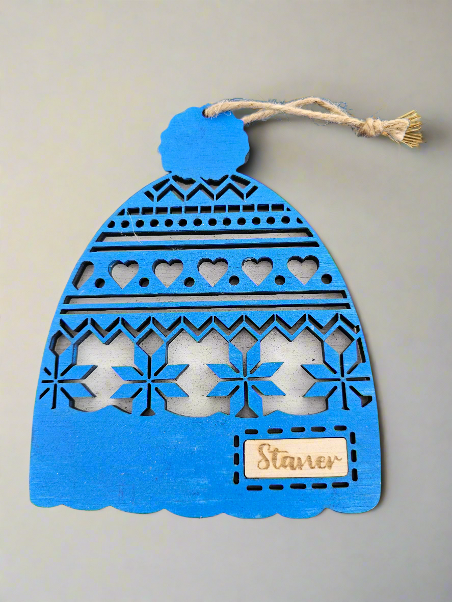 Customizable Winter Themed Hat Wall Decoration