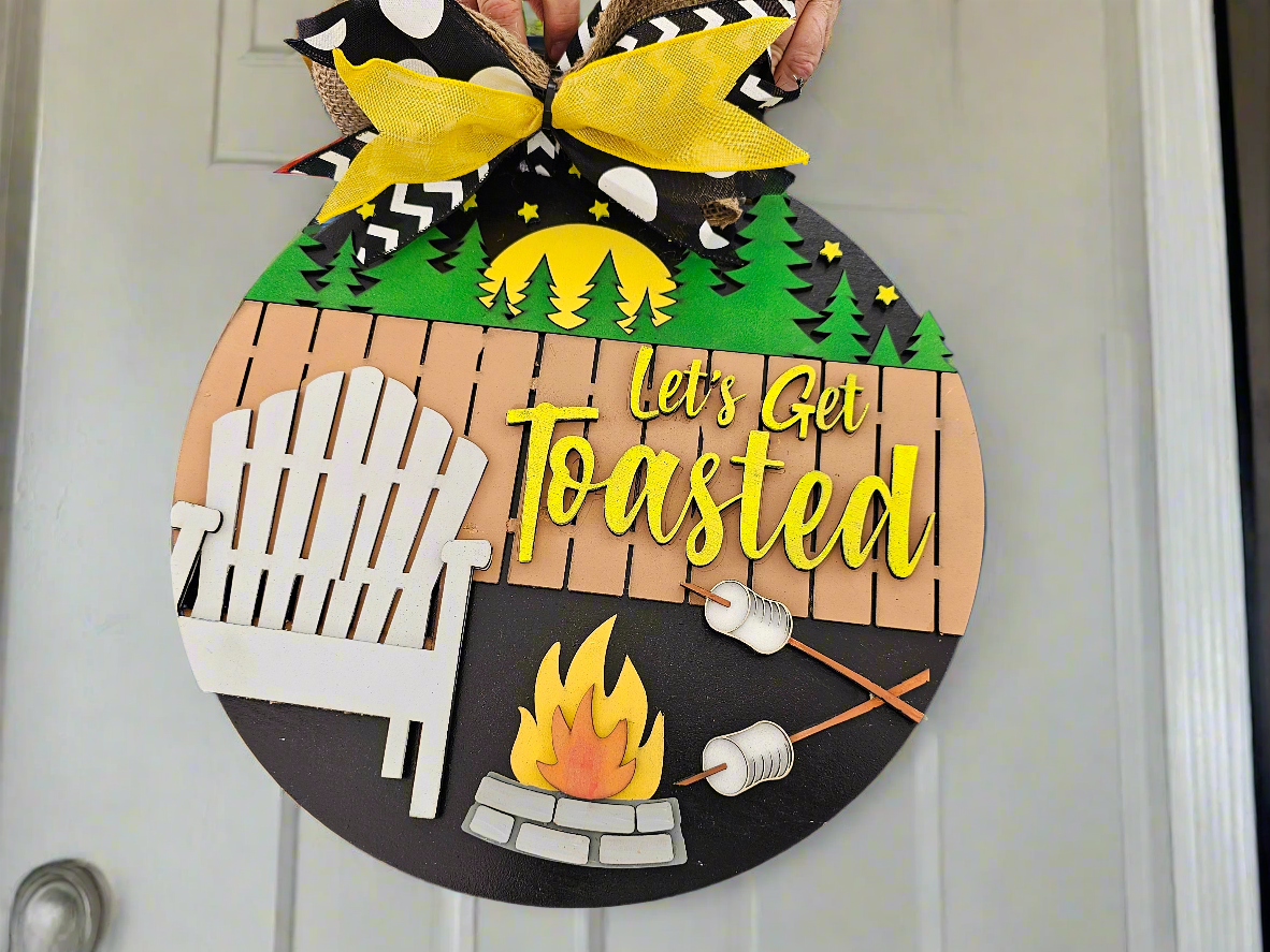 Campfire - Themed Decorative door round