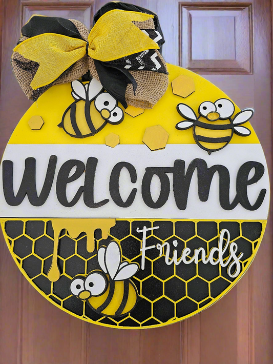 Bumble Bee - Themed Decorative door round