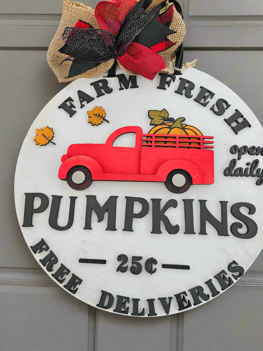 Fall - Themed Decorative Door Round