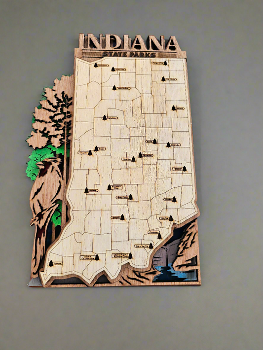 Indiana - Themed Decorative Wall Plaque