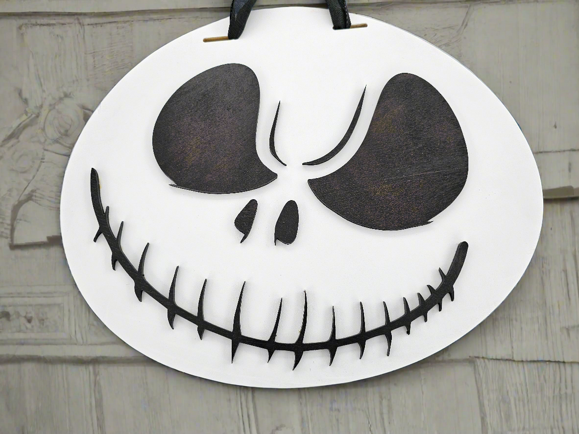 Jack Skellington - Themed Decorative door round