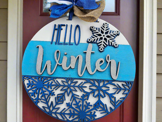 Winter - Themed Decorative door round