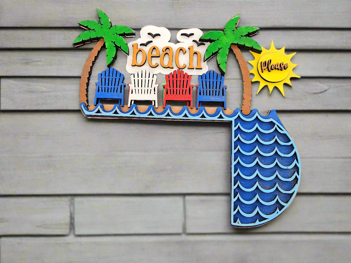 Beach Chair - Themed Decorative Door Frame Corner