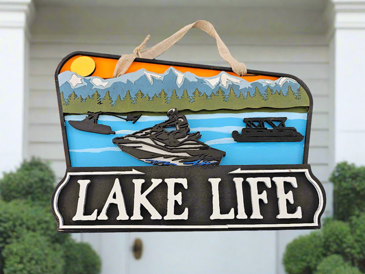 Lake Life - Themed Decorative Door Round